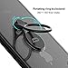 ICONFLANG iPhone X Case, Slim Fit Shell Hard Plastic with Adjustable Ring Holder Stand Anti-Scratch Resistant Cover Case for Apple iPhone X 2017 Release 5.8 inch - Clear