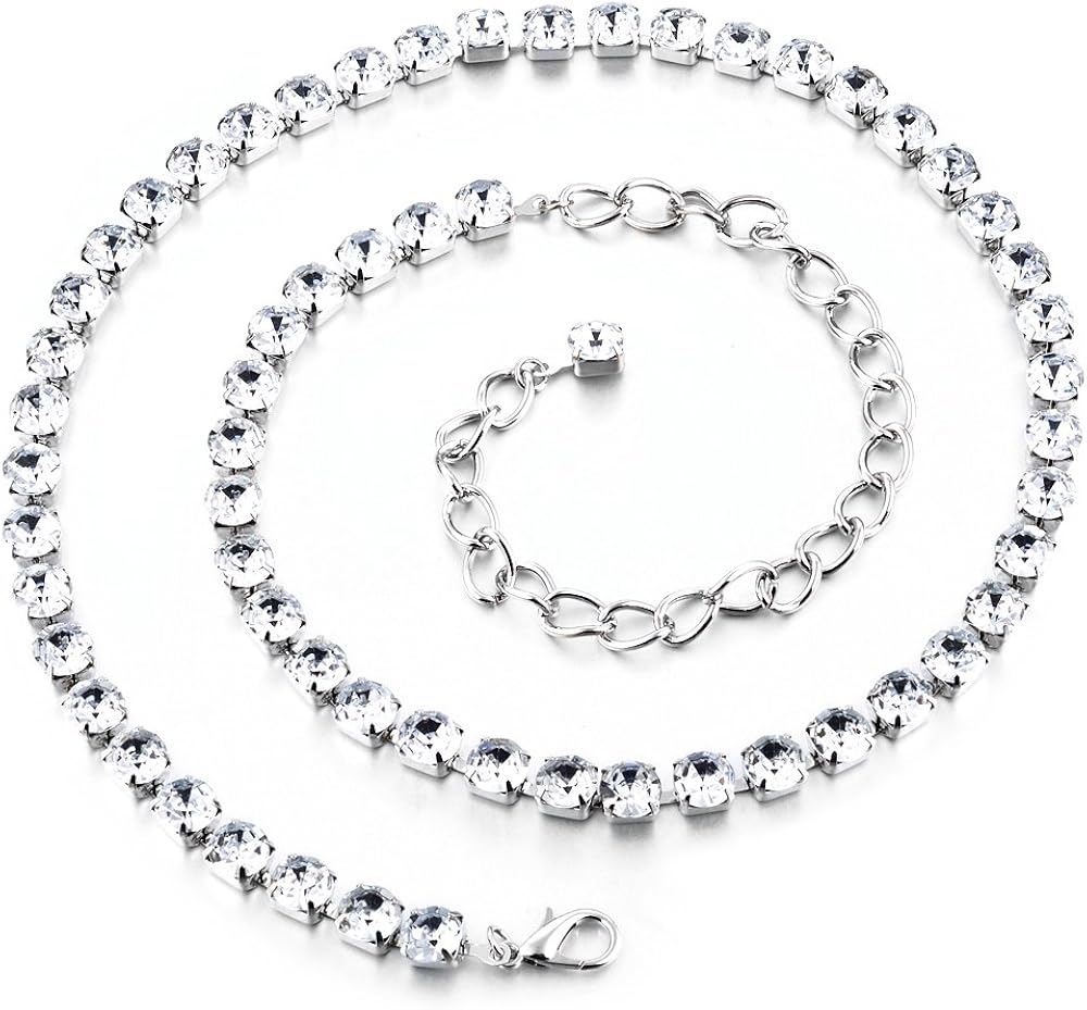 Trimming Shop London Ltd Women's 1 Row Diamante/Diamond Waist Chain