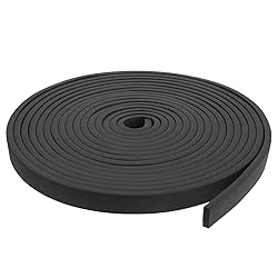 uxcell Silicone Foam Seal Strip, 0.2" x 0.6" x 16.4