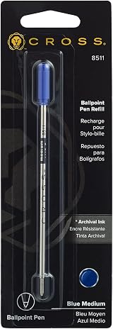 Cross Ball Pen Refill Standard Medium Blue Ref 8511