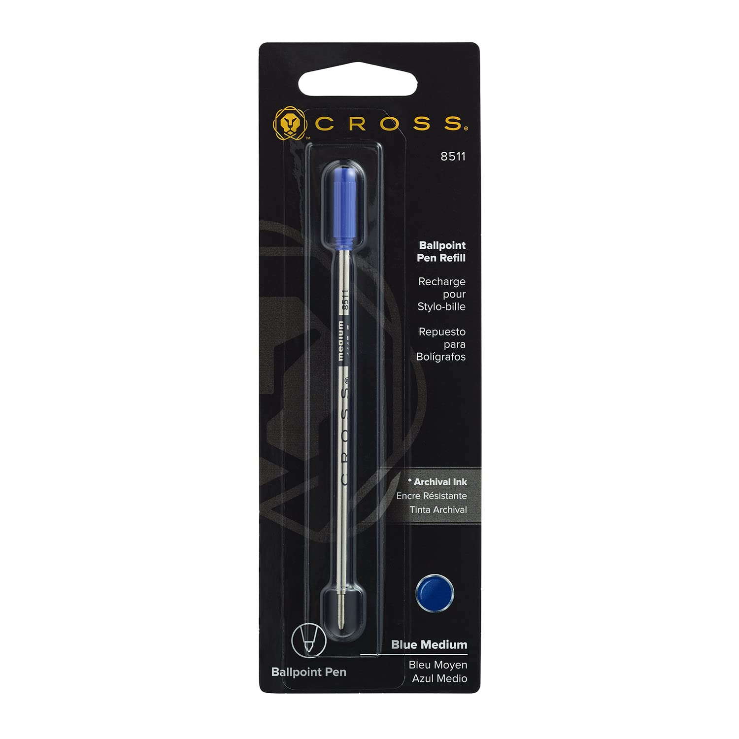 Cross Ball Pen Refill Standard Medium Blue Ref 8511 — image 1