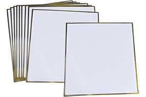 RadianceBiz Set of 10 Shikishi Boards, Arts and Crafts Supplies, Rectangular Blank Art Cards for Events and Conventions, 18x2