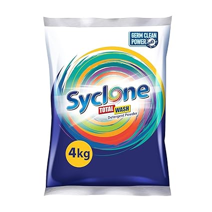 Syclone Total Wash Detergent Powder With Germ Clean Power-4Kg