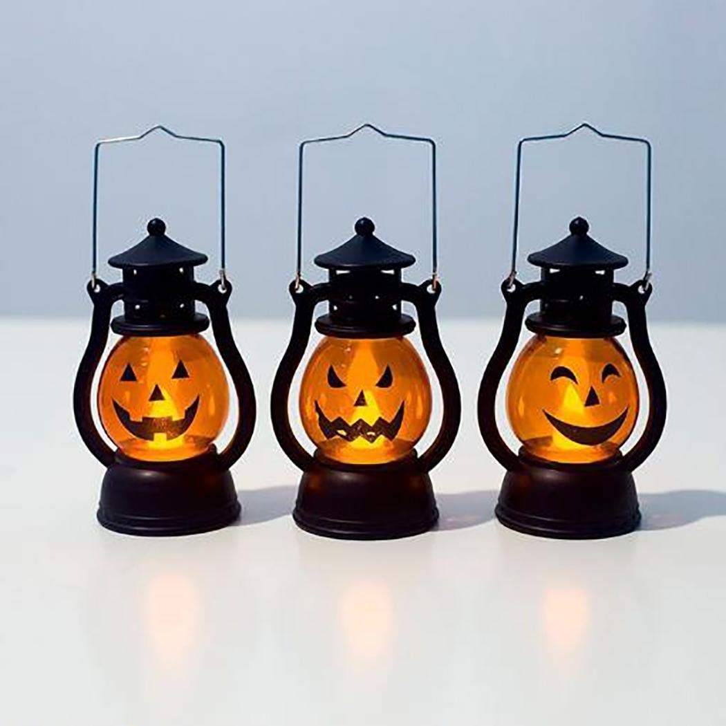 Fanddy Pumpkin Lantern Hanging Lamp Halloween Party Light Up Bar Home Garden Decoration Lanterns