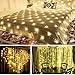 Joomer 12ft x 5ft 360 LED Christmas Net Lights,8 Modes Low Voltage Mesh Fairy String Lights for Christmas Trees, Bushes, Wedding, Garden, Outdoor Decorations (Transparent Wire)(Warm White)