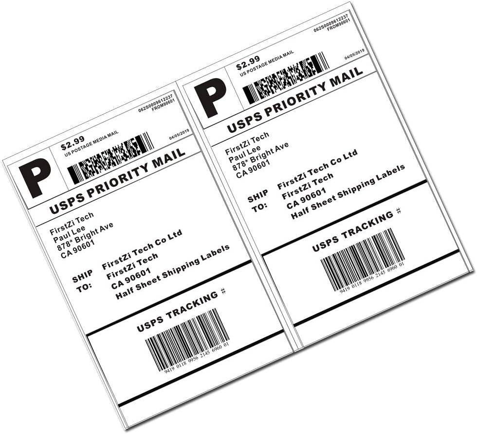 1000 USA Premium Self Adhesivel Shipping Labels 8.5x5.5