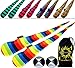 Funky Sock Poi Set (5 Designs) Pro Poi Spinning Socks AKA Tube Poi + 2X Balls & Travel Bag. (Aurora)
