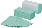 Q-Connect 2Work 1-Ply C-Fold Hand Towels 217x310mm Green Pack 2880 view 2