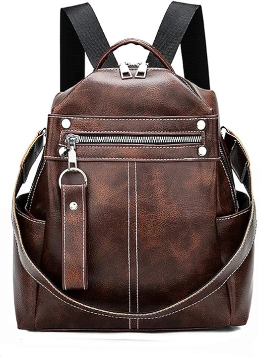 KSBIAO Ladies Casual Backpack Wild Retro Fashion Small
