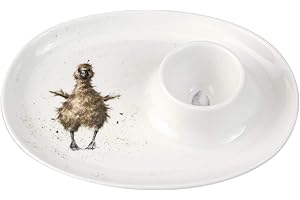 RW Royal Worcester Wrendale Egg Saucer Duck Design, Ceramic