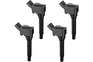 BDFHYK Ignition Coil Pack UF716 Set of 4 Compatible with Audi Volkswagen 1.4L 1.8L 2.0L 2.5L 2.9L 3.0L 4.0L L4 L5 V6 V8 Replacement for UF752 UF765 06J905110D C874 0986221072 V10700100