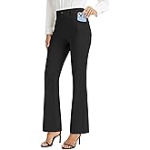 M MOTEEPI Yoga Dress Pants for Women 31''/29''/33'' High Waisted Pull on Work Pants Business Slacks