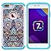 iPhone 7 Plus Case, Nuomaofly [Creative] Studded Rhinestone Crystal Bling Hybrid Armor Defender Dual Layer Protective Case Cover for Apple iPhone 7 Plus (Skull)