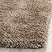 SAFAVIEH Milan Shag Collection Accent Rug - 3' x 5', Dark Beige, Solid Design, Non-Shedding & Easy Care, 2-inch Thick Ideal for High Traffic Areas in Entryway, Living Room, Bedroom (SG180-1414)