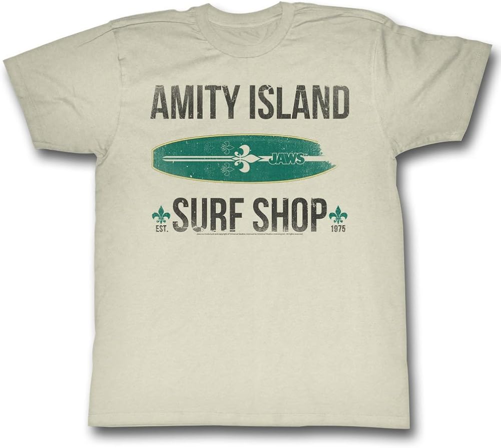 Jaws Mens Surf Shop TShirt Amazon.co.uk Clothing
