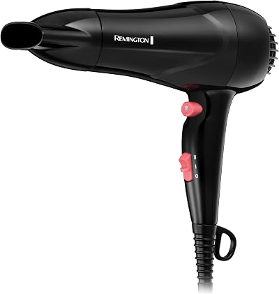 Remington My Stylist 1900W Hair Dryer Ionic Ceramic Cool Shot Black Pink D2000