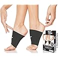 Physix Gear Arch Support Bands for Foot discomfort comfort - Arch comfort Compression Bands, Arch Support Band for Plantar Fasciitis, Arch Compression Support, Arch Sleeves, Foot Arch, Black, M
