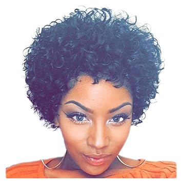 Clearance Inkach Afro Kinky Bob Wig Black Women Girls