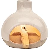 Palo Santo Holder-Mini Chimenea Incense Burner for Wood Sticks, Sage, Cones, Palo Santo Burner for Yoga Meditation Room Home Decor (Sand)