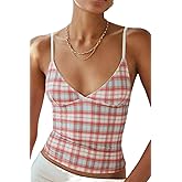 Women Y2k Spaghetti Strap Camisole Leopard Print Lace Trim Cami Top Summer Sleeveless Sexy Tank Top Streetwear