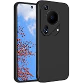 Yarxiawin Soft Silicone Phone Case for Huawei Pura 70 Ultra (Black) | Silky Finish for Huawei Pura 70 Ultra Case Silicone Slim Cute Anti-Fingerprint Elegant Cover Shockproof Aesthetic Funda