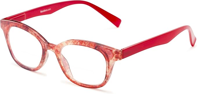 red bifocal reading glasses