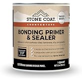 Stone Coat Countertops Bonding Primer &amp; Sealer, 1 Quart (Translucent White) | Covers Up To 30-40 sqft with 2 Coats, Strong Adhesion for Laminate, Tile, Granite, Quartz, Solid Surface