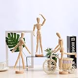 Dzxin Wooden Mannequin Body 12 Inch with 14 Joints Stand for Art Drawing view 5