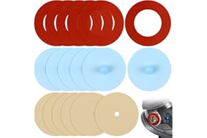 Kingdder 18 Pcs Half and Full Face Respirator Mask Replacement Parts Compatible with 6000 Series Inhalation Port Gasket 6895 and Inhalation Valve 6893 and Valve Replacement 6889, Each 6 Pcs