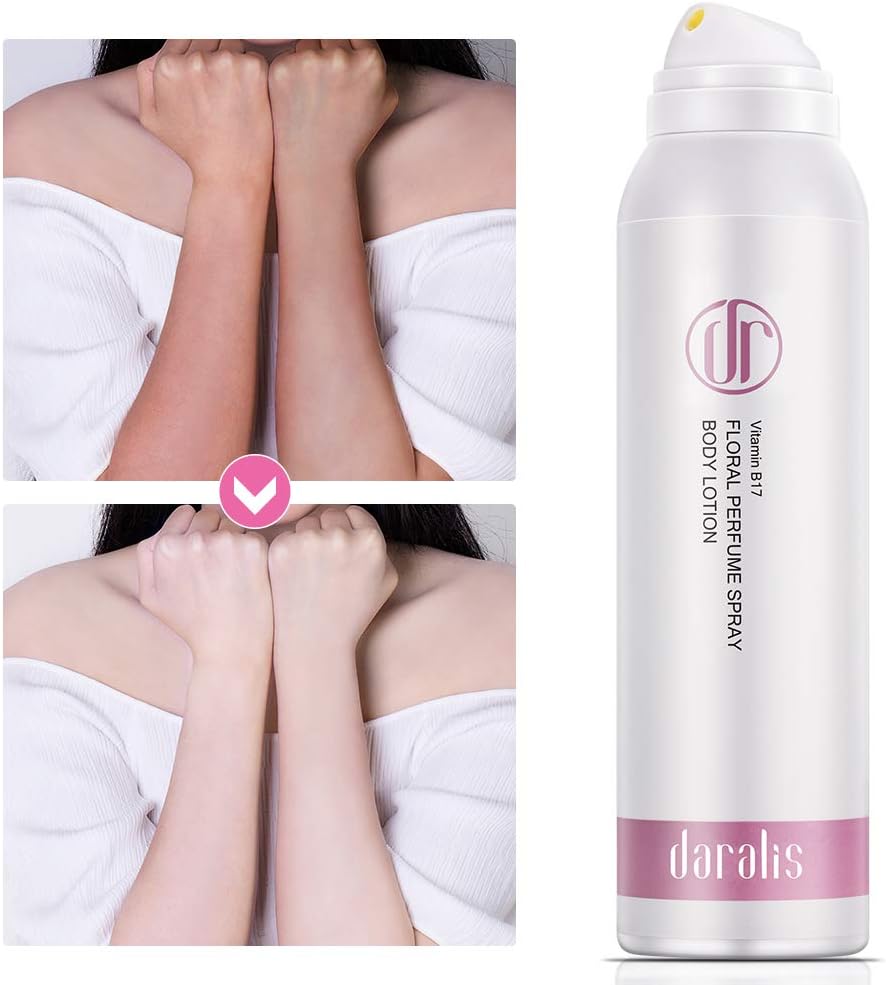 Daralis Perfume Spray Body Lotion,Whitening And Bright Skin Cream,Vitamin B17,Lasting Fragrance Skin Care 5.29 Oz