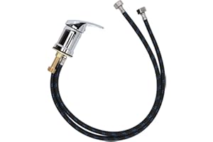 Salon Shampoo Basin Faucet, Metal Mixing Valve Professional Shampoo Bowl Faucet Hose for Hair Barber Salon Shampoo Bed