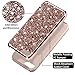 Vofolen Bling Case for iPhone 8 Case Glitter Crystal Rhinestone Shiny Heavy Duty Protection Impact Resistant Hybrid Protective Shell Dual Layer Armor Soft Bumper Hard Cover for iPhone 8 7 (Champagne)