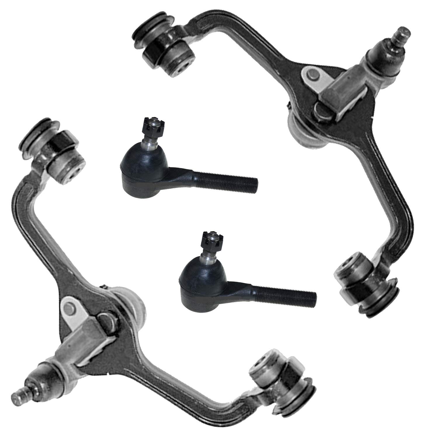 Buy Detroit Axle 4pc Front Upper Control Arms w/Ball Joints, Outer Tie
