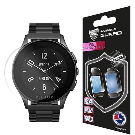 IPG for Vector Watch Luna Screen (2 Units) Invisible Protector Anti-Bubble/Ultra HD Clear Shield Skin Anti Scratch