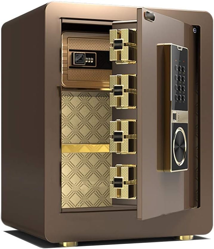 SZ JIAOJIAO Cabinet SafesSafes, two intelligent all-steel anti-theft alarm office, hotel safes, file password box,C,Fingerprint