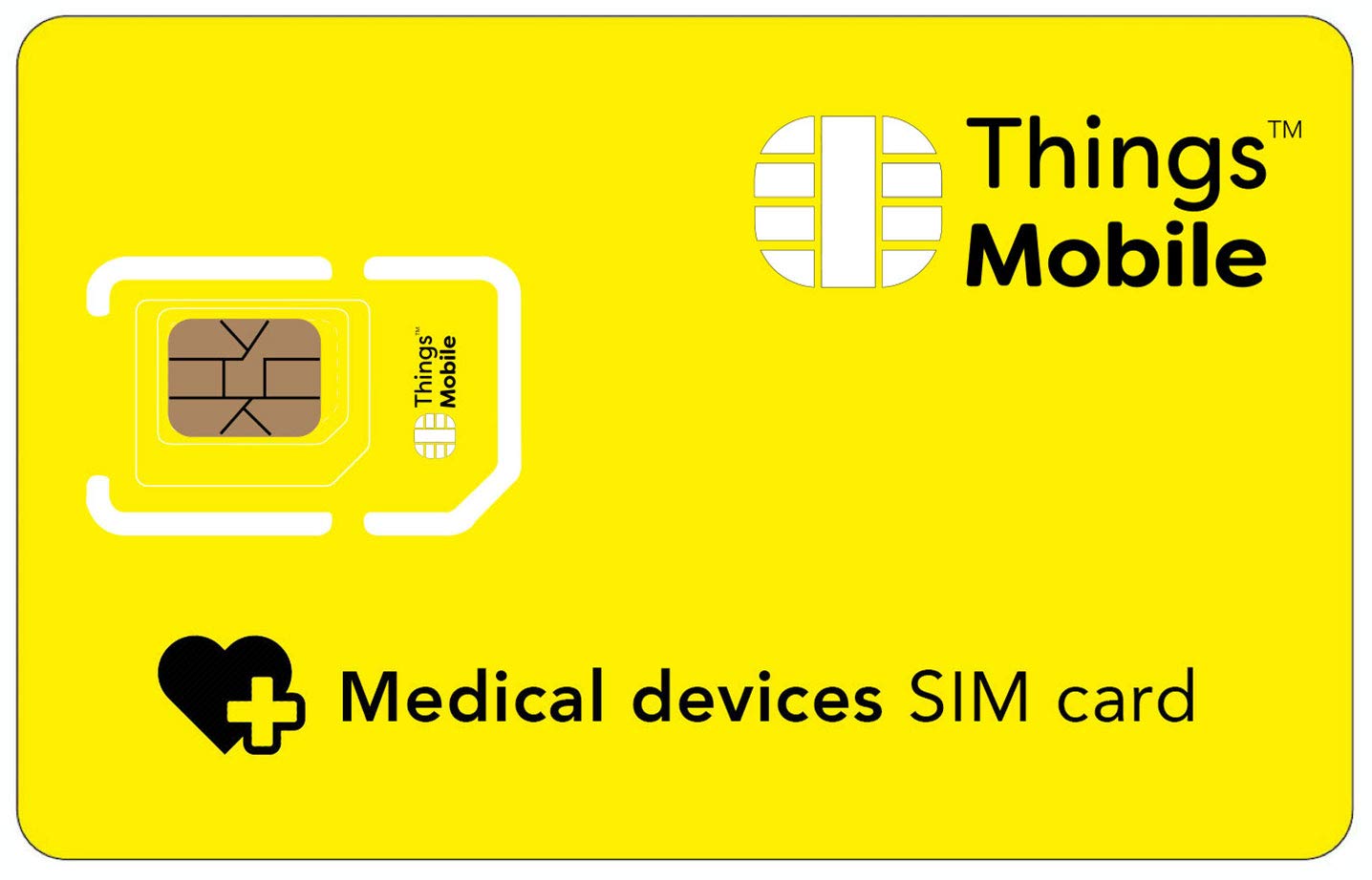 SIM Card for SMART DEVICE - Things Mobile - with Global Coverage and Multi-Operator GSM/2G/3G/4G LTE Network, No Fixed costs, No Expiration Date and Competitive Rates, with €10 Credit Included