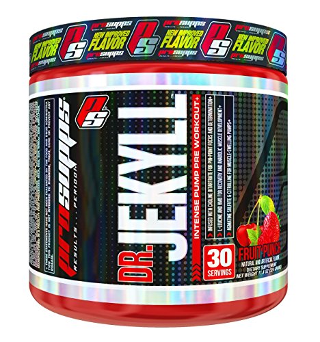 ProSupps Dr Jekyll Intense Pump Pre Workout Pikatropin Free Formula, Fruit Punch, 11.3 Ounce