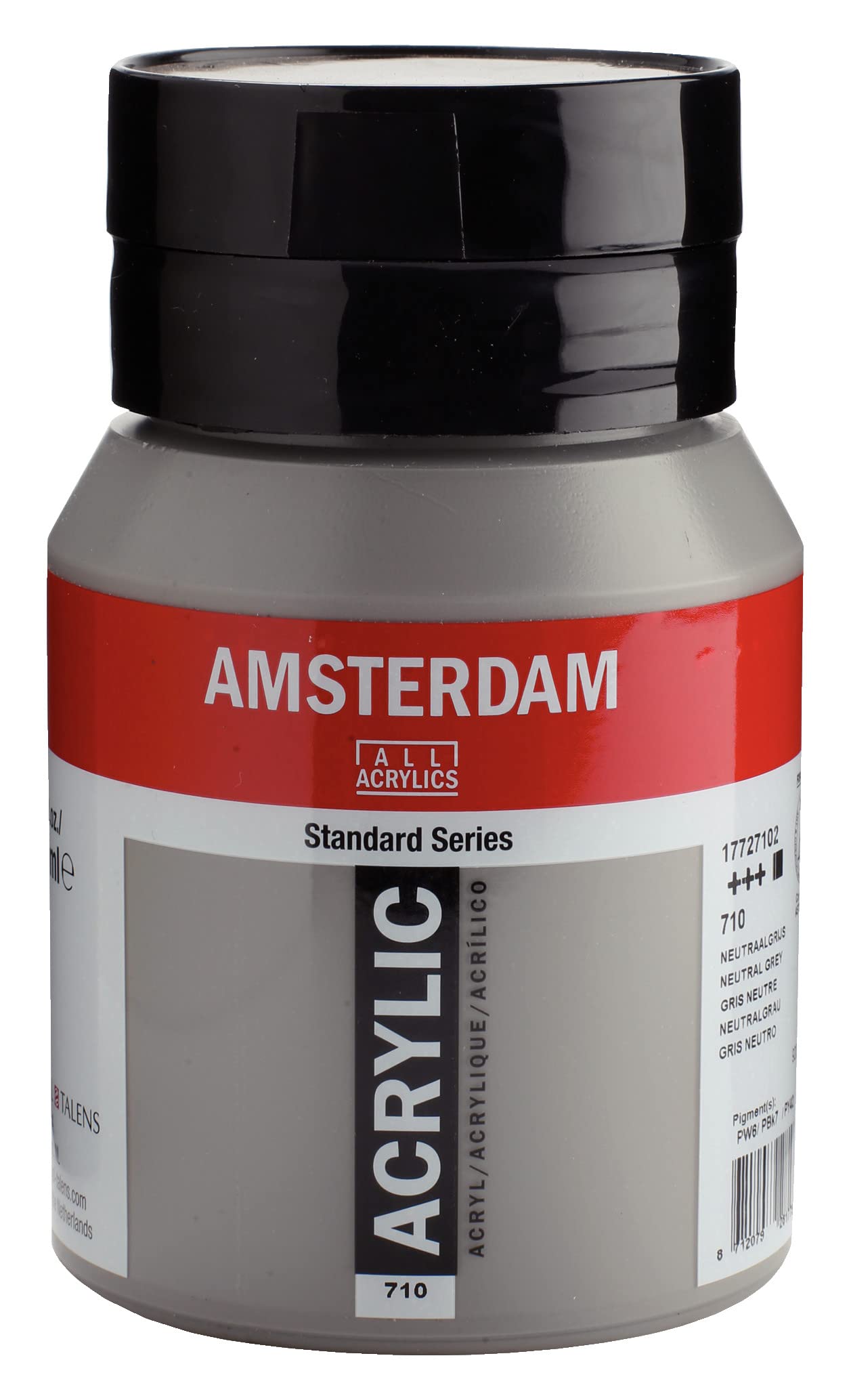 Amsterdam Standard Series Acrylic Jar 500 ml Neutral Grey 710 (17727102)
