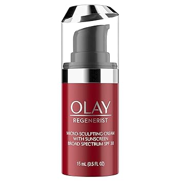 Amazon Com Olay Regenerist Micro Sculpting Cream Face Moisturizer With Sunscreen Spf 30 Trial Size 0 5 Oz Beauty
