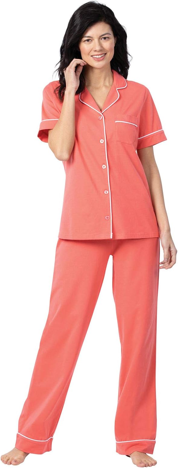 Pajama Set for Women - Pajamas for Women Cotton, Short Sleeve