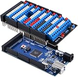 GeeekPi MEGA 2560 R3 Terminal Block Breakout HAT w/ Reset Button LED GPIO Exp view 3