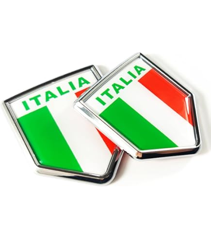 thumbnail image 2 of SkinoEu 3D Gel Domed Italy Flag Sticker Emblem - For Car Motorcycle Laptop - 60x11mm 2 of 5