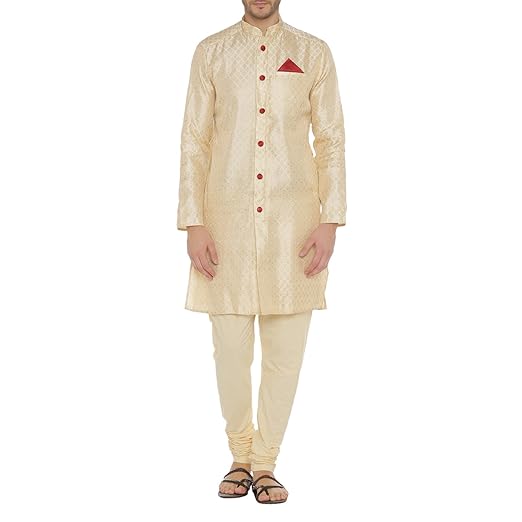 Men's Synthetic Achkan Kurta
