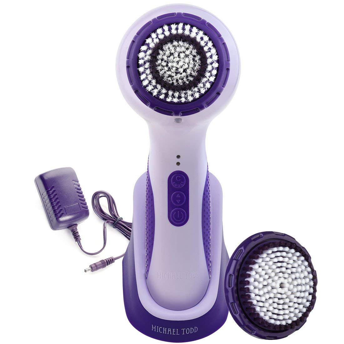 Michael Todd Beauty Soniclear Elite - Antimicrobial Facial Cleansing Brush System - 6-Speed Sonic Powered Exfoliating Face & Body Brush: Beauty
