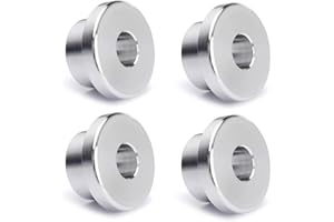 Solid Billet Handlebar Riser Bushings for Harley Softail Dyna Sportster FXR FX 1984-2016 (Silver)