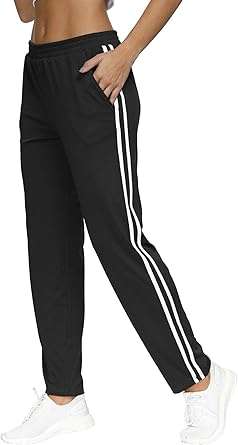 sweatpants with stripes on the side
