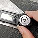 Digital Magnetic Level and Protractor - RISEPRO 10 Inches IP54 Protected Electronic Bubble Inclinometer, Angle Finder, Gauge w/Large VA Display & V-Groove Base DL135-B_US