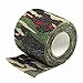 Camouflage Wrap Tape, 4 Rolls 15Ft Outdoor Military Protective Camouflage Self-adhesive Camo Fabric Wrap Tape for Firearms, Rifles, Flashlights, Knife, Bicycle, Woodland