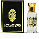 INTENSE OUD Vanilla Rose Long Lasting Arabian Perfume Oils for Women 12ML(0.40 OZ) Fragrance Oil with Rose, Vanilla & Musk Notes - Concentrated Perfume Oil & Valentines Day Gift With Black Box
