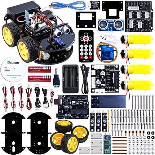 ELEGOO UNO Project Upgraded Smart Robot Car Kit. Intelligent and Educational Toy Car for Kids Teens V2.0